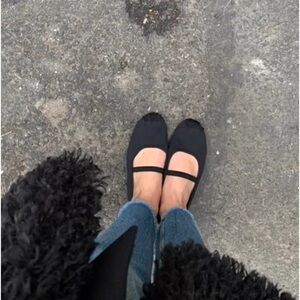 Zara Neoprene Ballet Flats